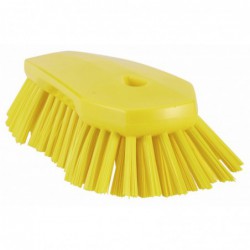 Brosse papillon à main XL Vikan, 240 mm, Très dur, Jaune - ref:38926