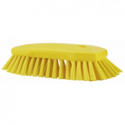 Brosse papillon à main XL Vikan, 240 mm, Très dur, Jaune - ref:38926