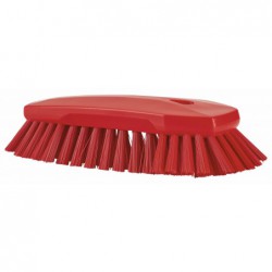 Brosse papillon à main XL Vikan, 240 mm, Très dur, Rouge - ref:38924