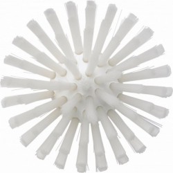 Brosse ronde à pas de vis Vikan, Ø135 mm, Medium, Blanc - ref:70355