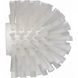 Brosse ronde à pas de vis Vikan, Ø135 mm, Medium, Blanc - ref:70355