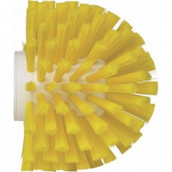 Brosse ronde à pas de vis Vikan, Ø135 mm, Medium, Jaune - ref:70356