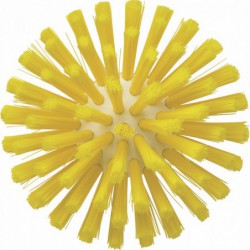 Brosse ronde à pas de vis Vikan, Ø135 mm, Medium, Jaune - ref:70356