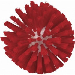 Brosse ronde à pas de vis Vikan, Ø135 mm, Medium, Rouge - ref:70354