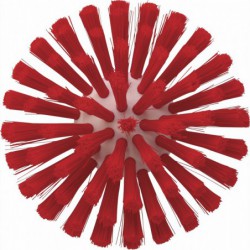 Brosse ronde à pas de vis Vikan, Ø135 mm, Medium, Rouge - ref:70354