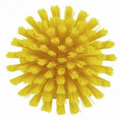 Brosse ronde soleil Vikan, Ø110 mm, Dur, Jaune - ref:38856