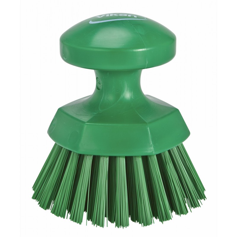 Brosse ronde soleil Vikan, Ø110 mm, Dur, Vert - ref:38852