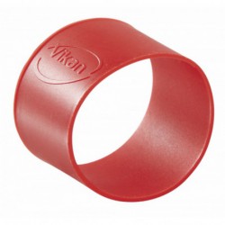 Collier coloré en caoutchouc x 5 Vikan, Ø40 mm, Rouge - ref:98024