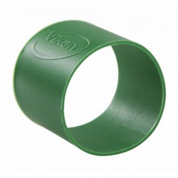 Collier coloré en caoutchouc x 5 Vikan, Ø40 mm, Vert - ref:98022