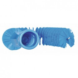 Brosse à main flexible avec pas de vis Vikan, Ø55 mm, 360 mm, Medium, Bleu - ref:53723