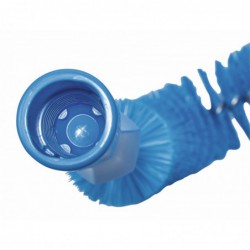 Brosse à main flexible avec pas de vis Vikan, Ø55 mm, 360 mm, Medium, Bleu - ref:53723