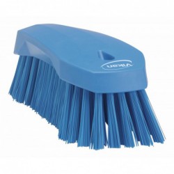 Brosse à main L Vikan, 200 mm, Dur, Bleu - ref:38903