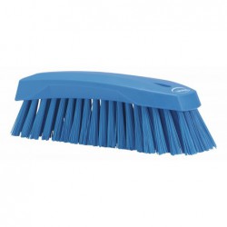 Brosse à main L Vikan, 200 mm, Dur, Bleu - ref:38903