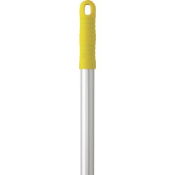 Manche en aluminium Vikan, Ø25 mm, 1260 mm, Jaune - ref:29586