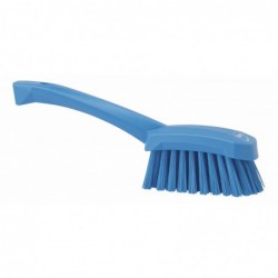 Brosse à main, manche court Vikan, 270 mm, Dur, Bleu - ref:41923